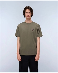 Мужская футболка темно-синего цвета с короткими рукавами Napapijri