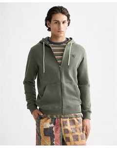 Мужская худи на молнии, зеленый Scotch&soda