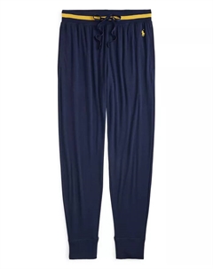 Мужские вязаные пижамные джоггеры с логотипом, синий Polo ralph lauren
