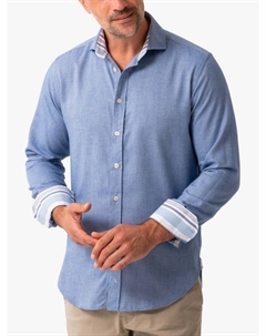 Рубашка из смеси хлопка и мериносовой шерсти, Mid Blue Koy