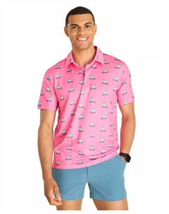 Мужская поло The Do It Later Gator Performance, розовый Chubbies