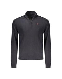 Черный шерстяной мужской свитер Napapijri