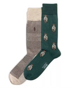 Мужские носки Mini Hoc Bear в наборе из 2 пар, зеленый Polo ralph lauren
