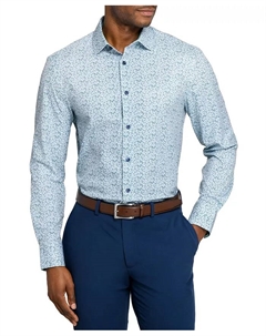 Мужская рубашка с отложным воротником и клетчатым принтом, зеленый Construct