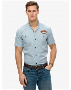 Механическая рубашка с коротким рукавом, Blue Fog Superdry