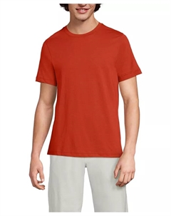 Мужская футболка с коротким рукавом из хлопка Supima, коричневый Lands' end