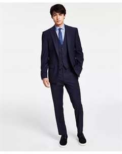 Мужской костюм Slim-Fit из шерсти с бесконечной эластичностью по отдельности, мультиколор Calvin klein