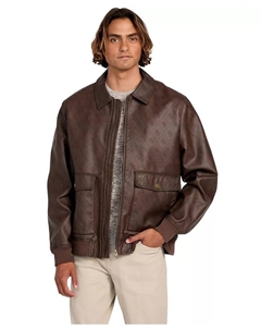 Мужская куртка авиатор с монограммой, коричневый Guess