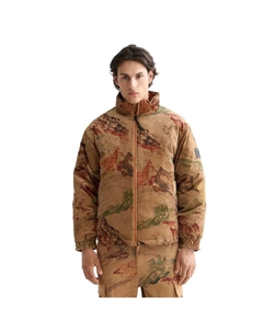 Куртка Mountain Print Corduroy puffer, коричневый Scotch&soda