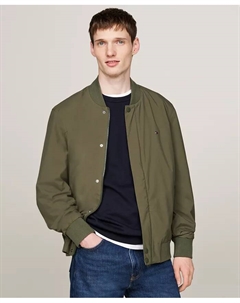 Мужская легкая технологичная бомбер-куртка, зеленый Tommy hilfiger