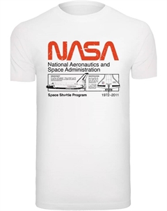 Футболка NASA Classic Space Shuttle White, белый F4nt4stic