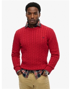 Хлопковый кабельный джемпер, Expedition Red Superdry