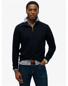 Классический базовый джемпер хенли, Super Dark Navy Superdry