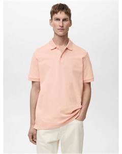 Хлопковая поло Regular Fit, Pastel Pink Mango