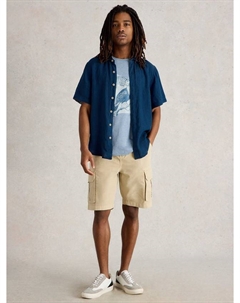 Рубашка Keswick Linen Regular Fit, Dark Navy White stuff