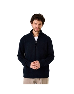Свитер J51046 half zip, синий Garcia
