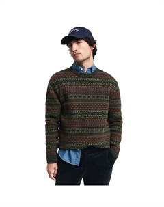 Свитер Fair Isle, зеленый Gant