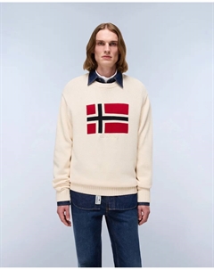 Мужской джемпер темно-синего цвета с круглым вырезом Napapijri