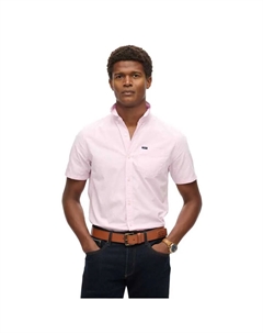 Рубашка с коротким рукавом Premium Uni Oxford, розовый Superdry