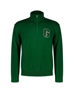 Свитер Small Graphic Badge half zip, зеленый Gant