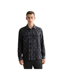 Рубашка с длинным рукавом Patchwork Flannel Relaxed Fit, черный Scotch&soda