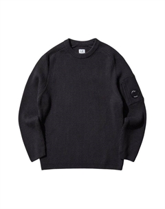 Топ Knitwear Crew Neck In Full Rib 'Black' C.p. company