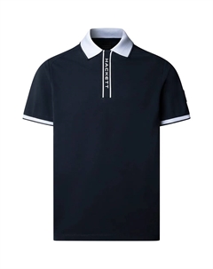 Поло с коротким рукавом Placket, синий Hackett