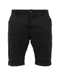 Шорты Stretch Turnup chino shorts, черный Urban classics