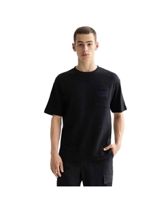 Футболка с коротким рукавом Double Face Pocket, черный Scotch&soda