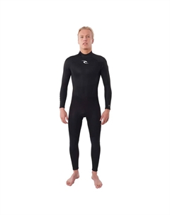 Неопреновый костюм с длинными рукавами и молнией на спине Freelite 4/3 mm, черный Rip curl