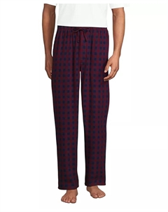 Большие и высокие пижамные штаны из фланели, красный Lands' end