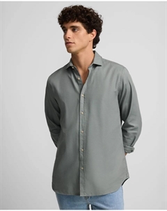 Мужская спортивная рубашка с министруктурой, серый Silbon