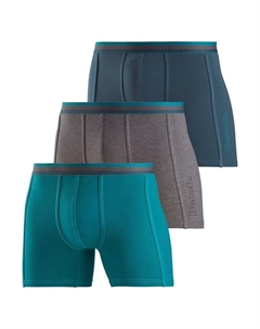 Боксеры Langer Boxer, цвет dunkelpetrol, anthrazit-meliert, petrol Bench