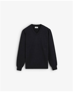 Мужской джемпер с V-образным вырезом, обычный крой, темно-синий Scalpers