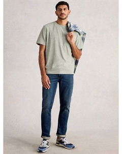 Хлопковая футболка Horsham с коротким рукавом Regular Fit, Light Green White stuff