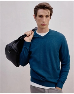 Мужской свитер с V-образным вырезом, зеленый Dustin