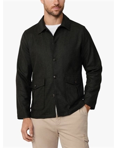 Оверсайз фланелевая рубашка с длинными рукавами, Hunter Green Hackett london