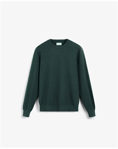 Мужской свитер с длинными рукавами с вышитым на груди черепом в тон, зеленый Scalpers