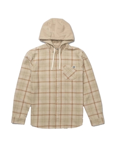 Рубашка с длинным рукавом Whitewash hooded flannel, бежевый Salty crew