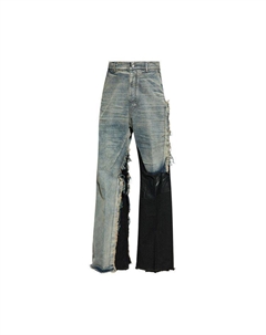 Брюки Pantaloni In Denim Joris Trousers 'Dirty Hustler/Black' Rick owens