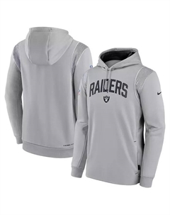 Мужская худи с логотипом Las Vegas Raiders в спортивном стиле, серебристый Nike