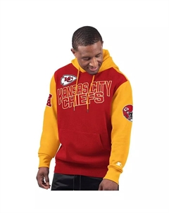 Мужская красная толстовка с капюшоном Kansas City Chiefs Extreme Pullover Hoodie Starter