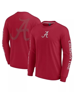 Мужская футболка с длинным рукавом Alabama Crimson Tide Strive цвета малиновый Fanatics