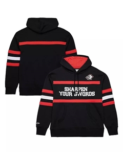 Мужская черная толстовка с капюшоном Buffalo Sabres Head Coach Slogan Pullover Hoodie Mitchell and ness