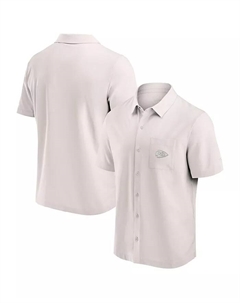 Мужская кремовая рубашка Kansas City Chiefs Front Office с пуговицами Fanatics