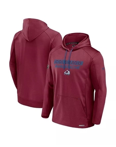 Мужская бордовая толстовка с капюшоном Colorado Avalanche Authentic Pro Rink Fleece Pullover Hoodie Fanatics