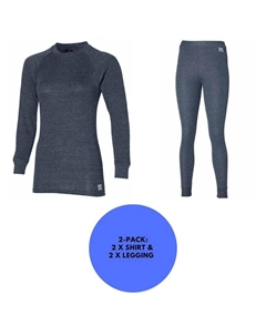 Женские термобрюки/рубашка - комплект антрацит - 2 шт. брюки/рубашка - упаковка из 2 шт. Heat keeper