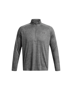 Мужская техническая текстурированная рубашка с длинным рукавом и застежкой-молнией 1/2 от, 1382797 Under armour