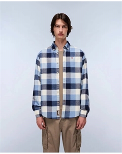 Мужская рубашка свободного кроя в двухцветную клетку Napapijri