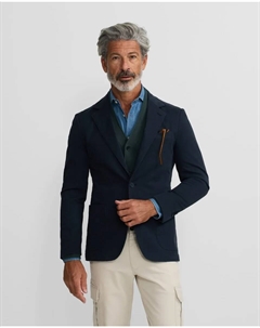 Мужской повседневный пиджак, темно-синий Silbon